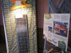 détail du système photovoltaïque et un panneau
